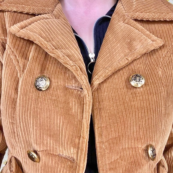 Vintage 70s tan corduroy buttoned Debbie Leigh coat ☀️ - Picture 4 of 8